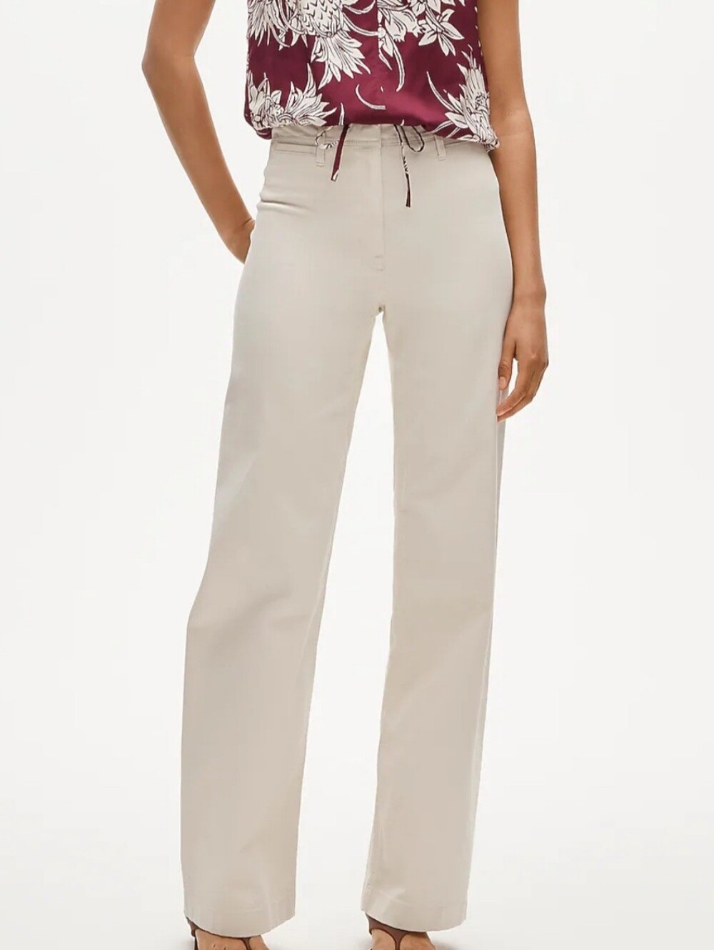 J.Crew : Wide-Leg Trouser Chino Women 26P Quiet Luxury Old Money Preppy